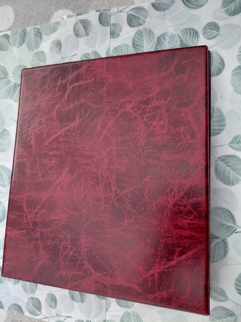 Lukos/Vinya album, rood. 30X26, Verzamelen, Bidprentjes en Rouwkaarten, Ophalen of Verzenden, Bidprentje