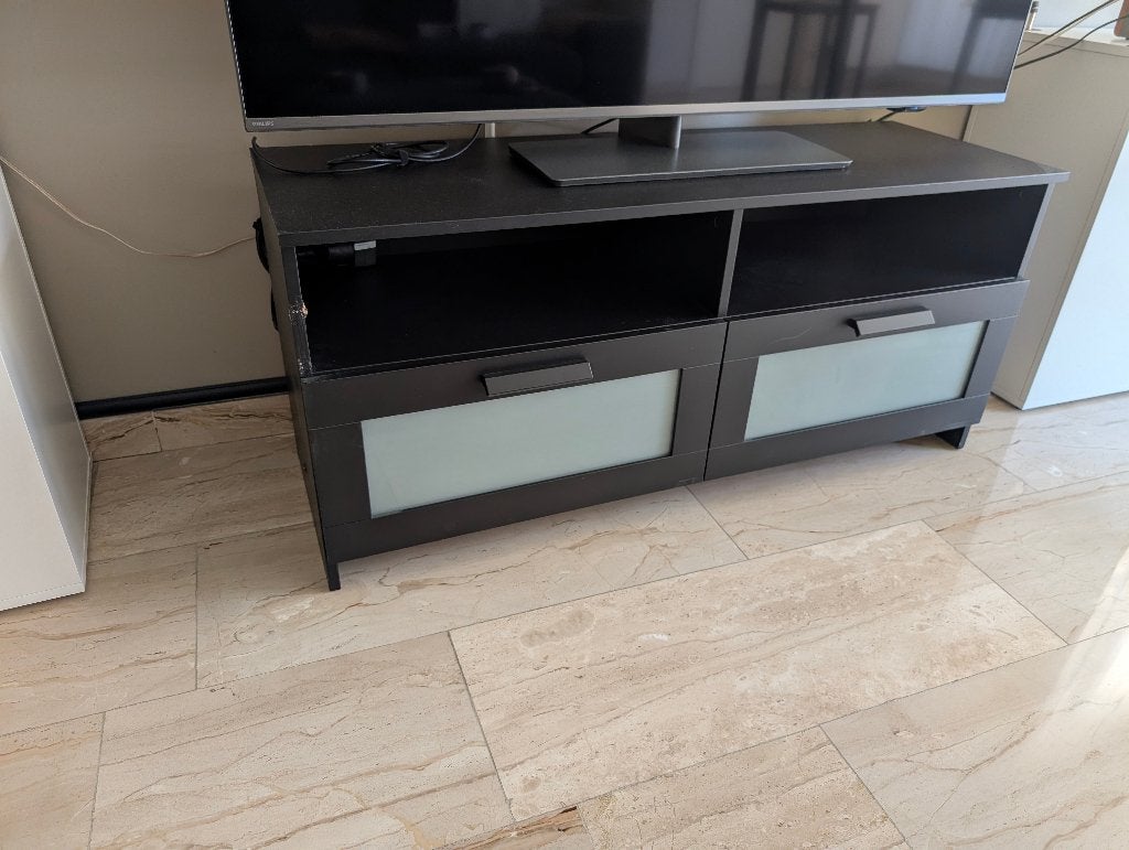 IKEA BRIMNES TV-meubel, Ophalen, Overige materialen, Gebruikt, 100 tot 150 cm