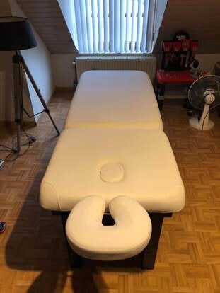 Massagetafel + toebehoren, Sports & Fitness, Enlèvement, Comme neuf, Table de massage