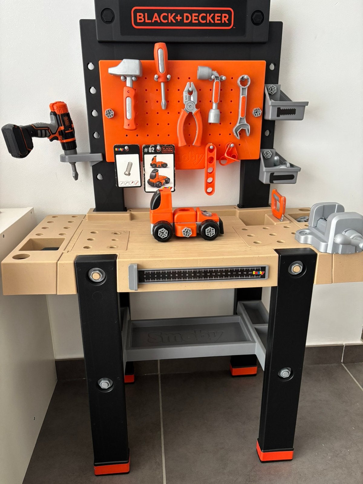 Établi Black+Decker Smoby – établi enfant avec outils, Enlèvement, Utilisé