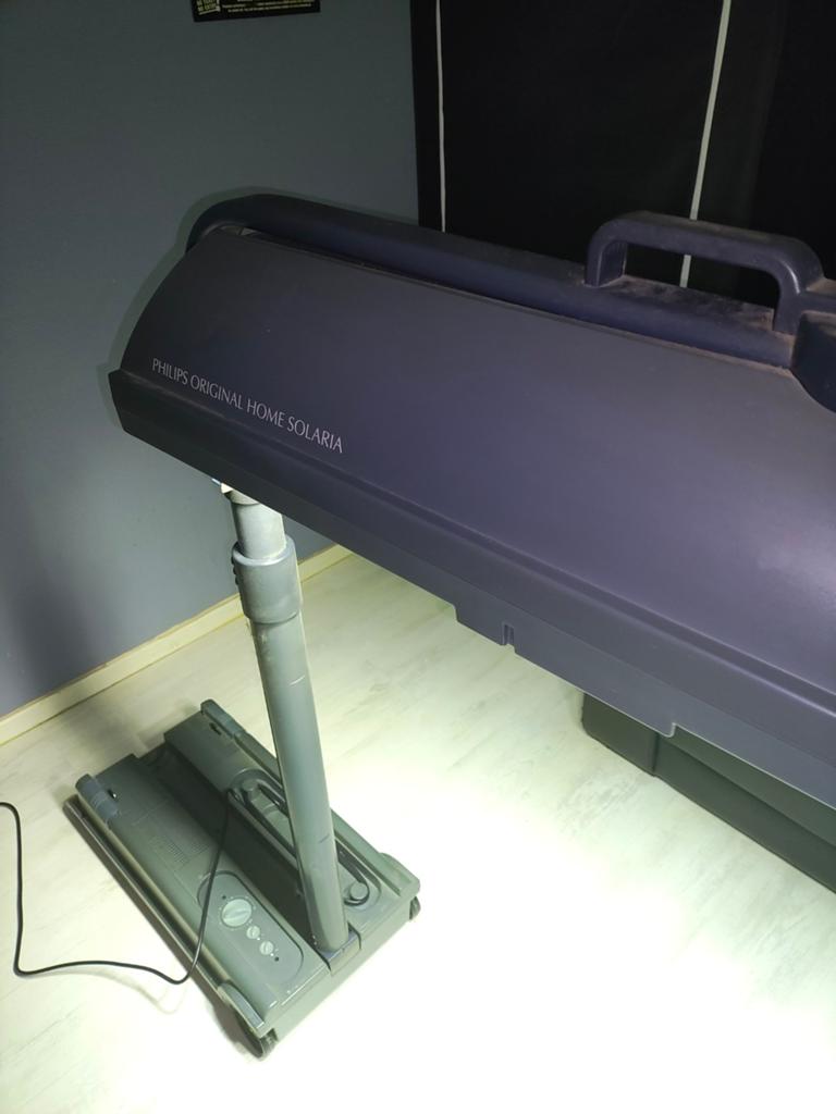 Philips draagbare zonnebank, Enlèvement, Comme neuf, Banc solaire simple face, Moins de 10 lampes