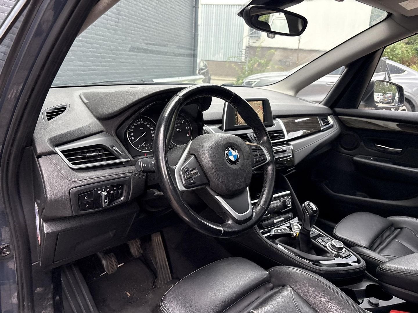 BMW 218 Active Tourer 2-serie 218d High Executive | Leder |, Autos, Argent ou Gris, Achat, Entreprise, Noir