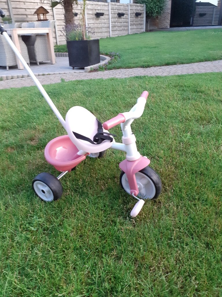 Driewieler met duwstang, Kinderen en Baby's, Speelgoed | Buiten | Voertuigen en Loopfietsen, Ophalen, Zo goed als nieuw