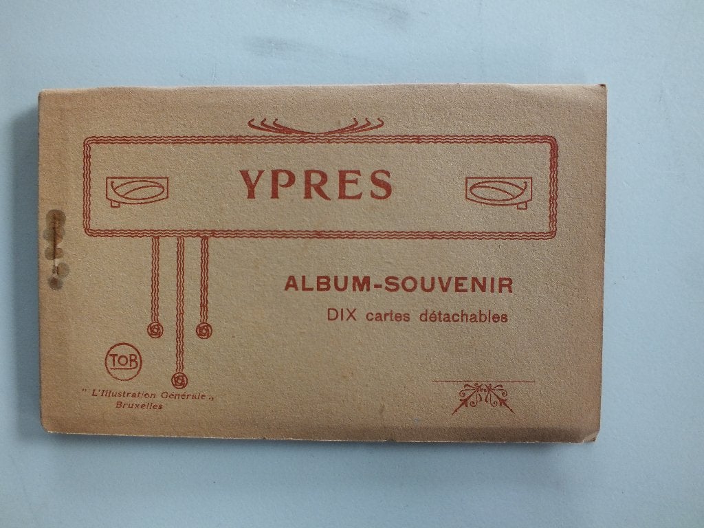 Ieper Postkaarten Ieper 10 stuks in boekje ongelopen, Verzenden, Ongelopen, West-Vlaanderen