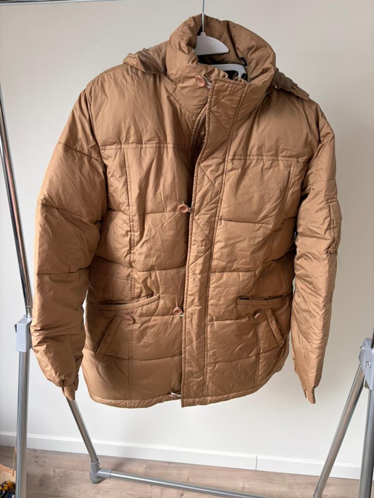 Beige winter jas van WS duck, Ophalen, Zo goed als nieuw, Maat 56/58 (XL), Beige