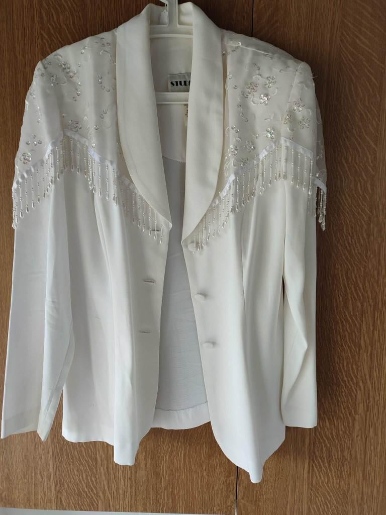 Veste dame, Enlèvement, Comme neuf, Taille 42/44 (L), Blanc