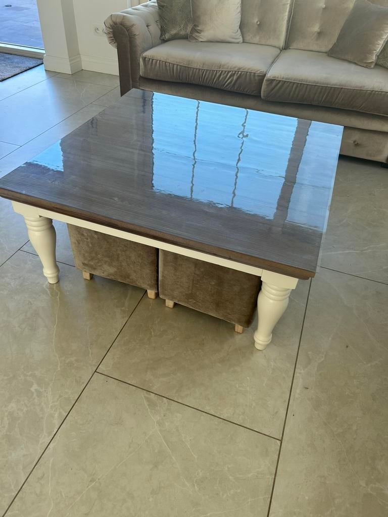 Salontafel 1 meter op 1 meter, Maison & Meubles, Enlèvement, Comme neuf