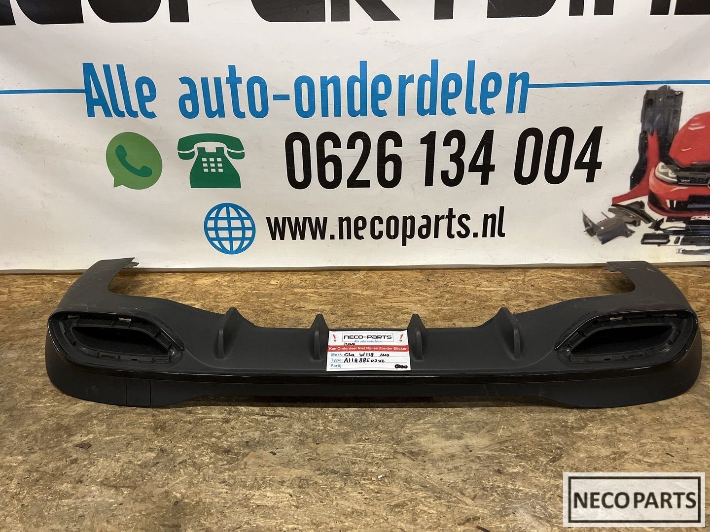 MERCEDES CLA W118 A118 AMG DIFFUSER ORIGINEEL, Gebruikt, -, Ophalen of Verzenden, -