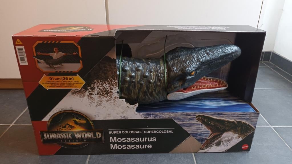 XXL Jurassic World Mosasaurus 91 cm – Super Colossal dino, Ophalen of Verzenden