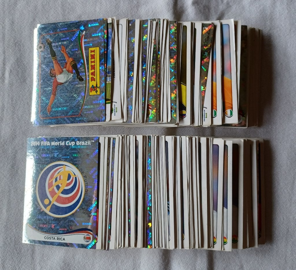 192 autocollants Panini pour la Coupe du monde 2014, Enlèvement ou Envoi, Comme neuf, Plusieurs autocollants