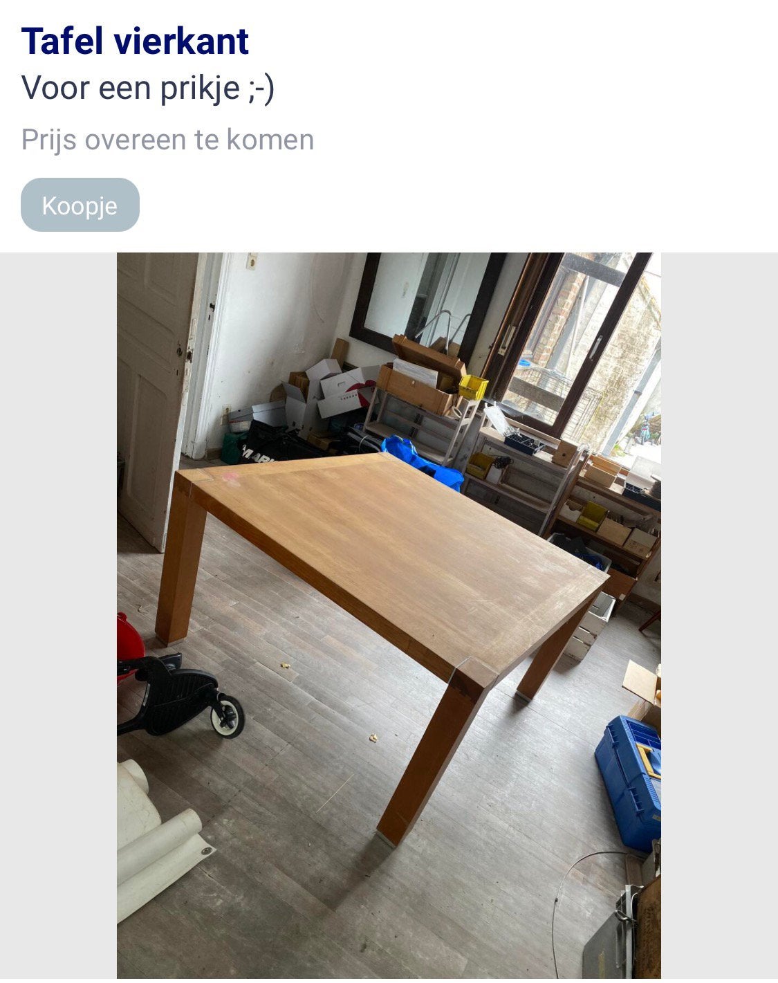 Tafel, Huis en Inrichting, Ophalen, Gebruikt