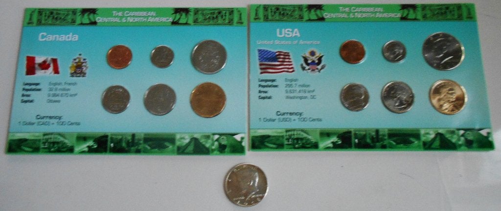 Half dollar Liberty  1969 .+ set de pièces USA & CANADA, Enlèvement ou Envoi, Amérique du Nord, Série, Argent