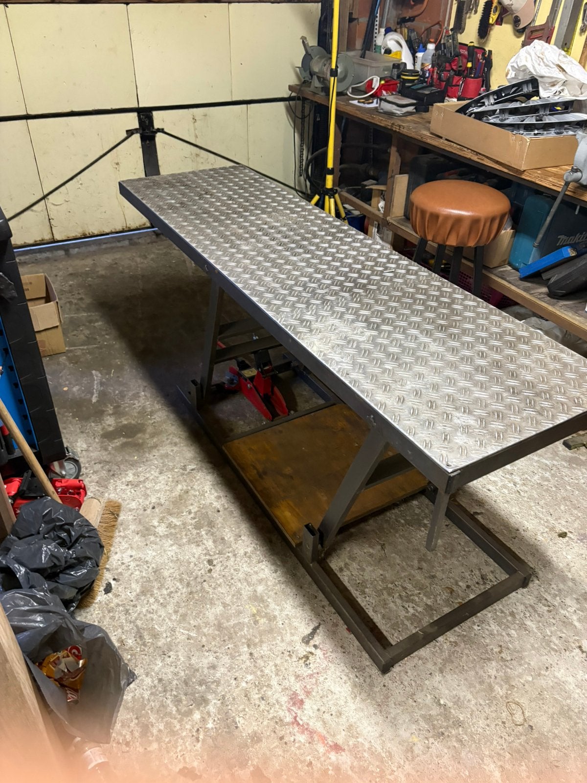 Brommer hefbrug tekoop, Vélos & Vélomoteurs, Pièces de cyclomoteur | Général, Enlèvement, Comme neuf