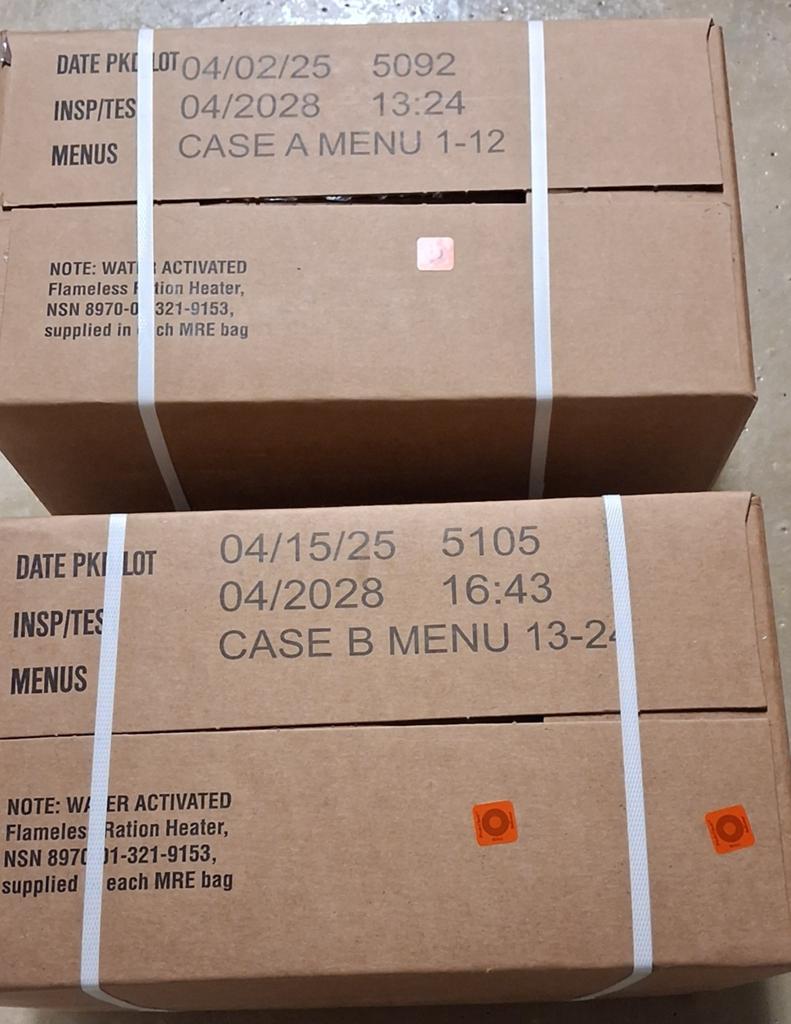 MRE noodrantsoen Amerikaanse rantsoenen camping TMHT 04/28, Enlèvement ou Envoi, Neuf