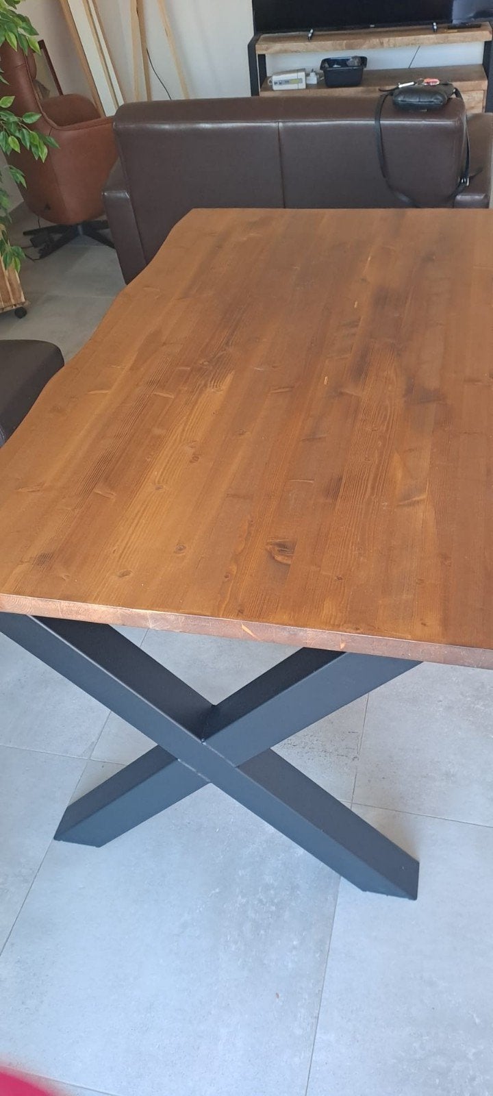 boomstam tafel, Huis en Inrichting, Ophalen