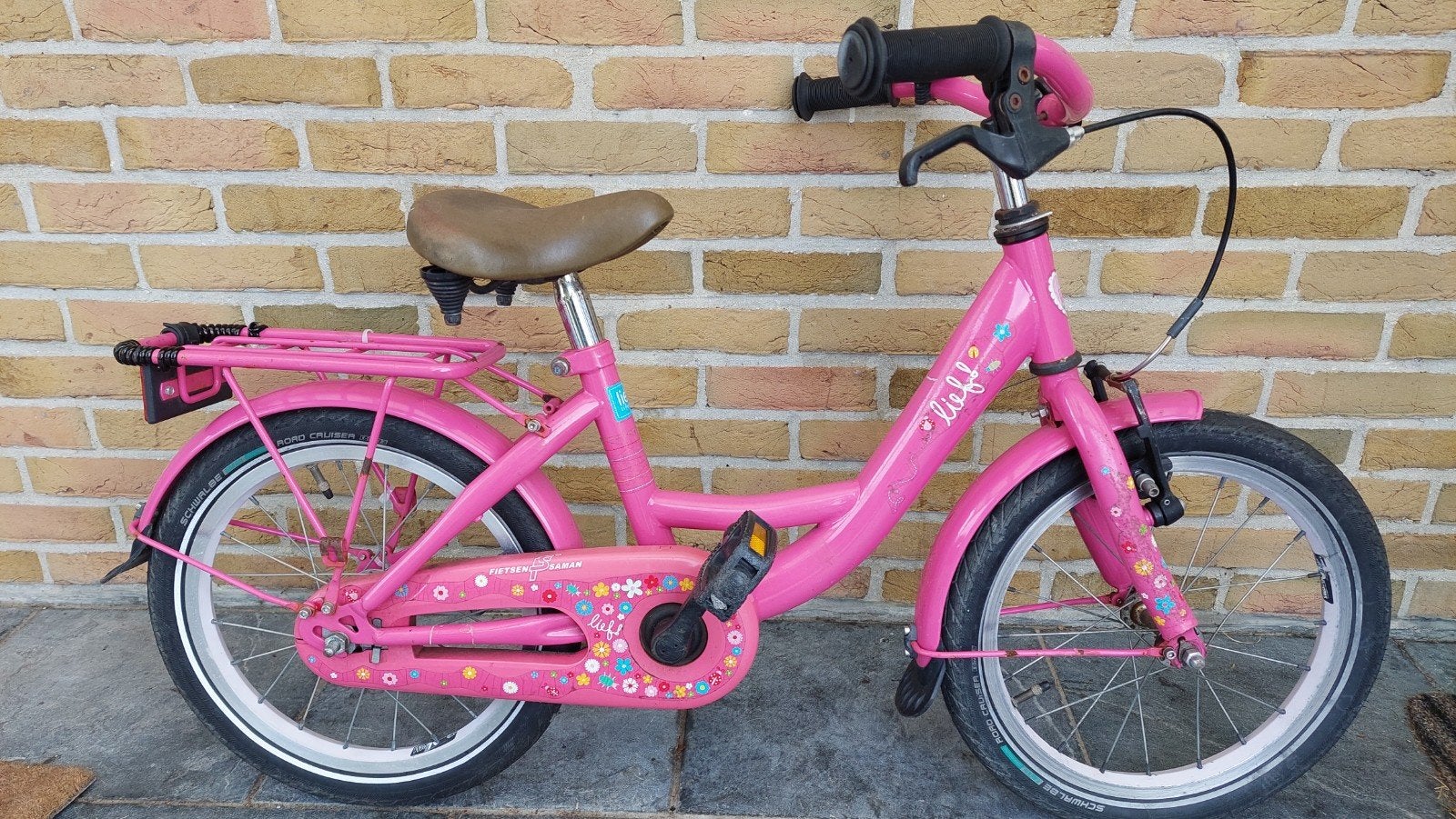kinderfietsje Lief 16 inch - roze kinderfiets, Ophalen