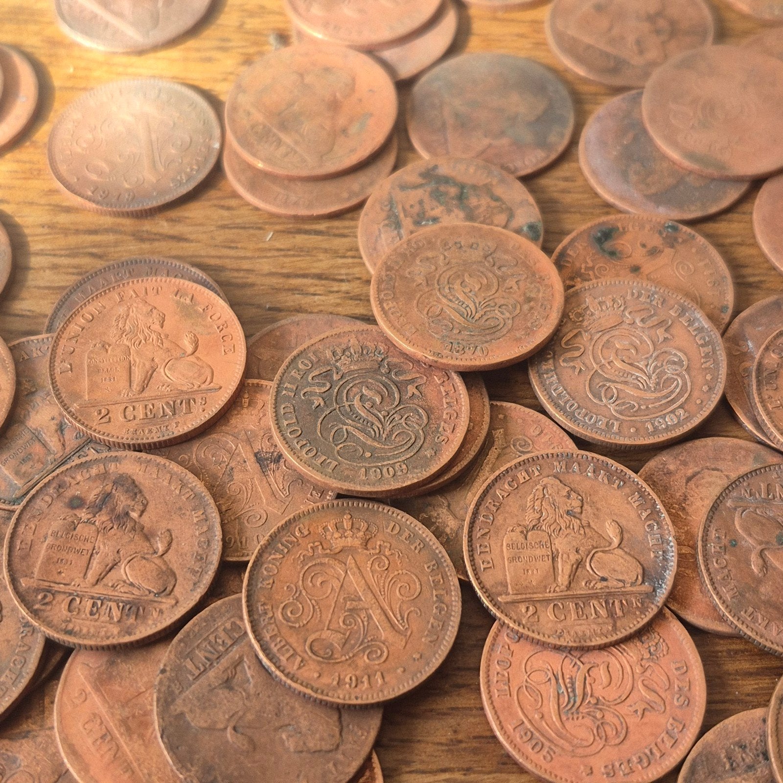 verzameling van 141 twee cent munten, Ophalen of Verzenden