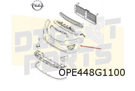 Opel Vivaro B (8/14-8/19) voorbumper (zwart gegranuleerd) (t, Auto-onderdelen, -, -, Opel, Nieuw
