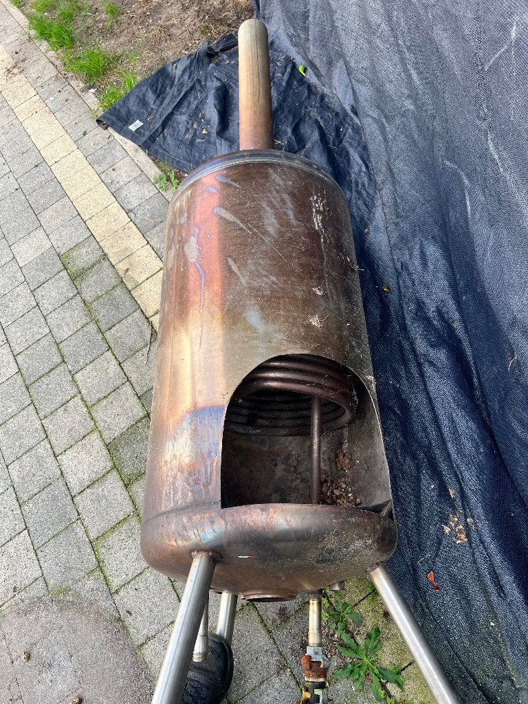 Houtgestookte zwambadkachel, Tuin en Terras, Ophalen, Gebruikt, Overige typen