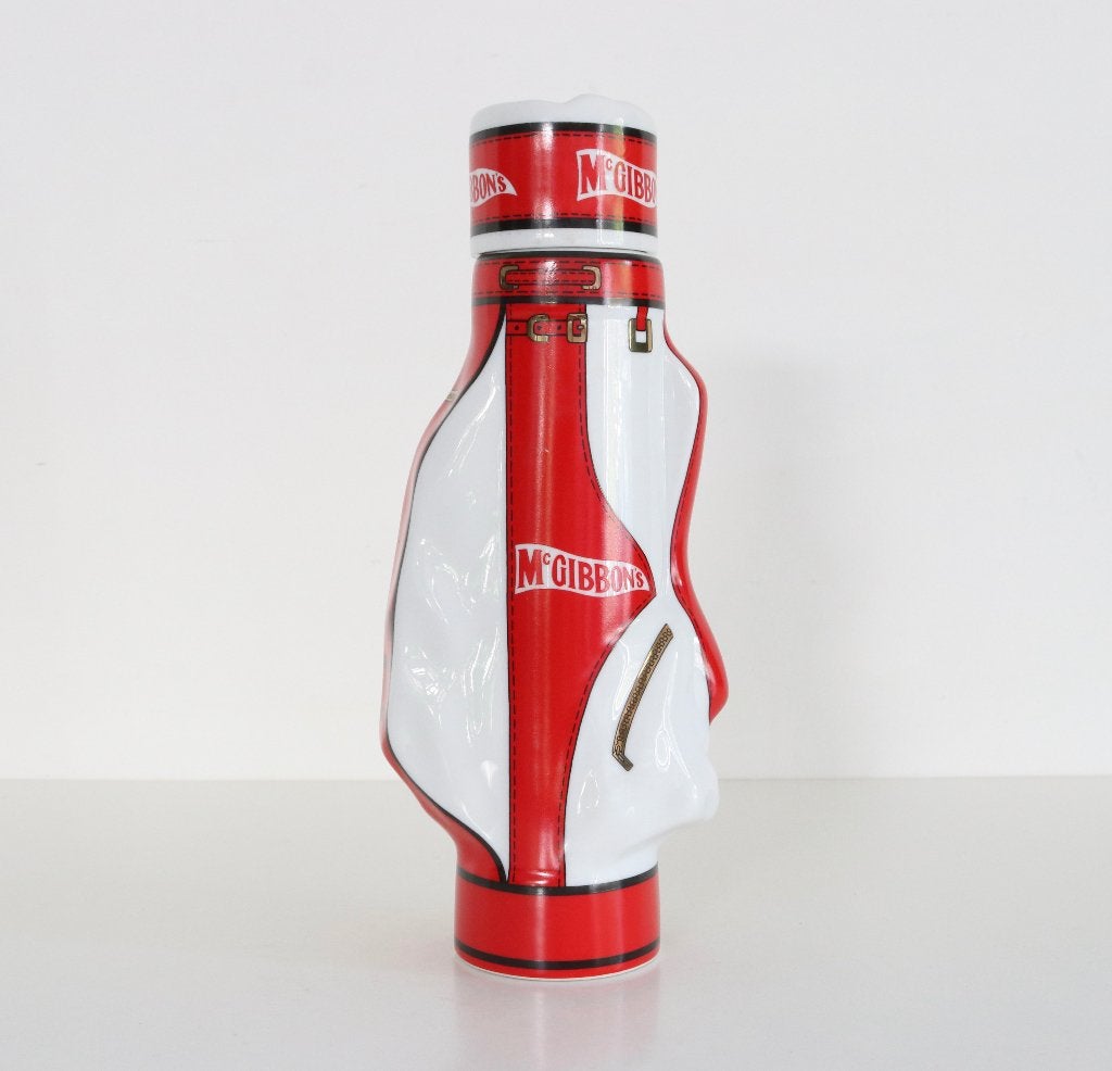 McGibbons Scotch Whisky Decanter Golf Club Red Edition, Ophalen of Verzenden, Zo goed als nieuw, Verpakking