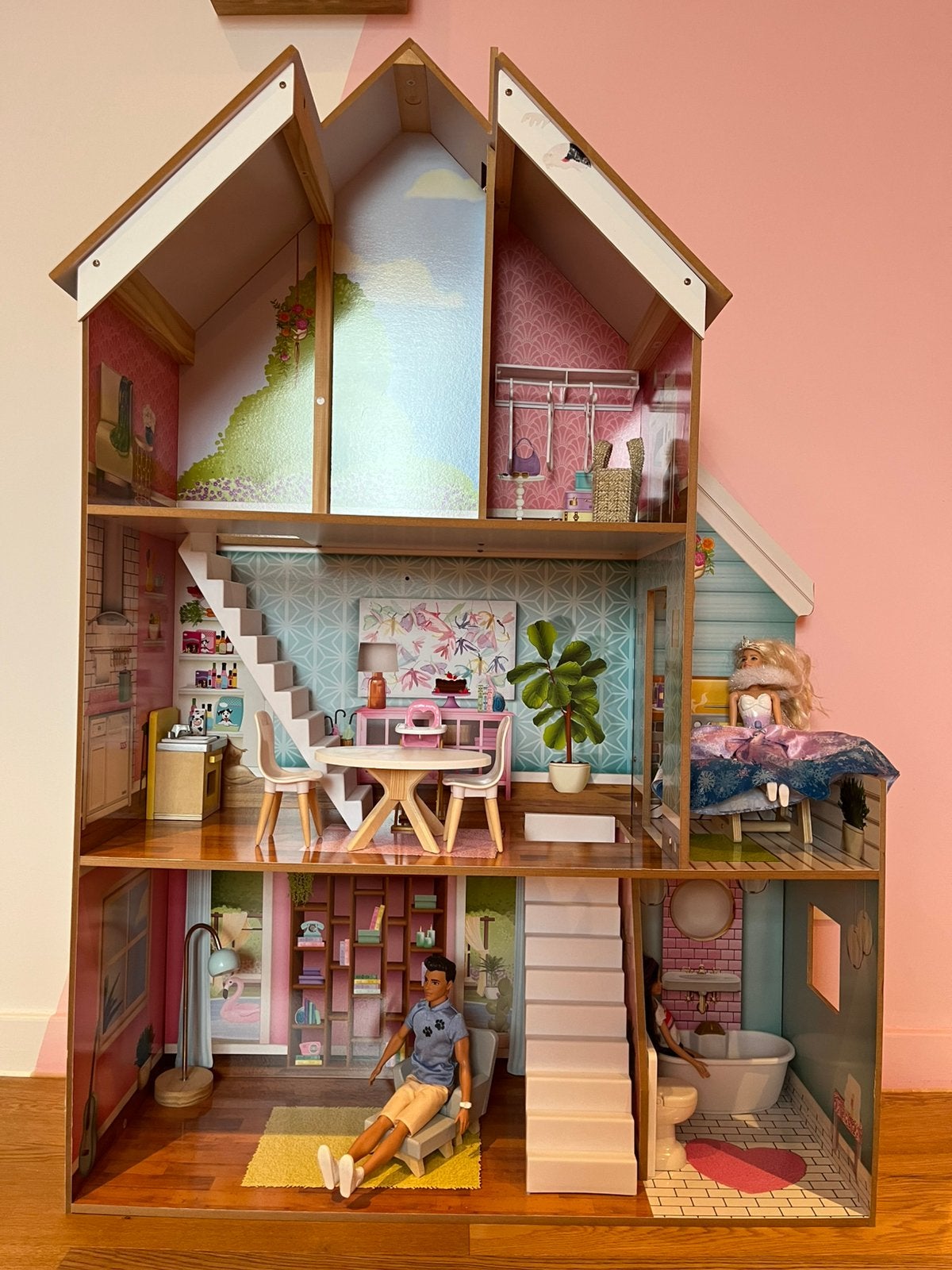 Barbiehuis KidKraft, Ophalen, Gebruikt, Poppenhuis