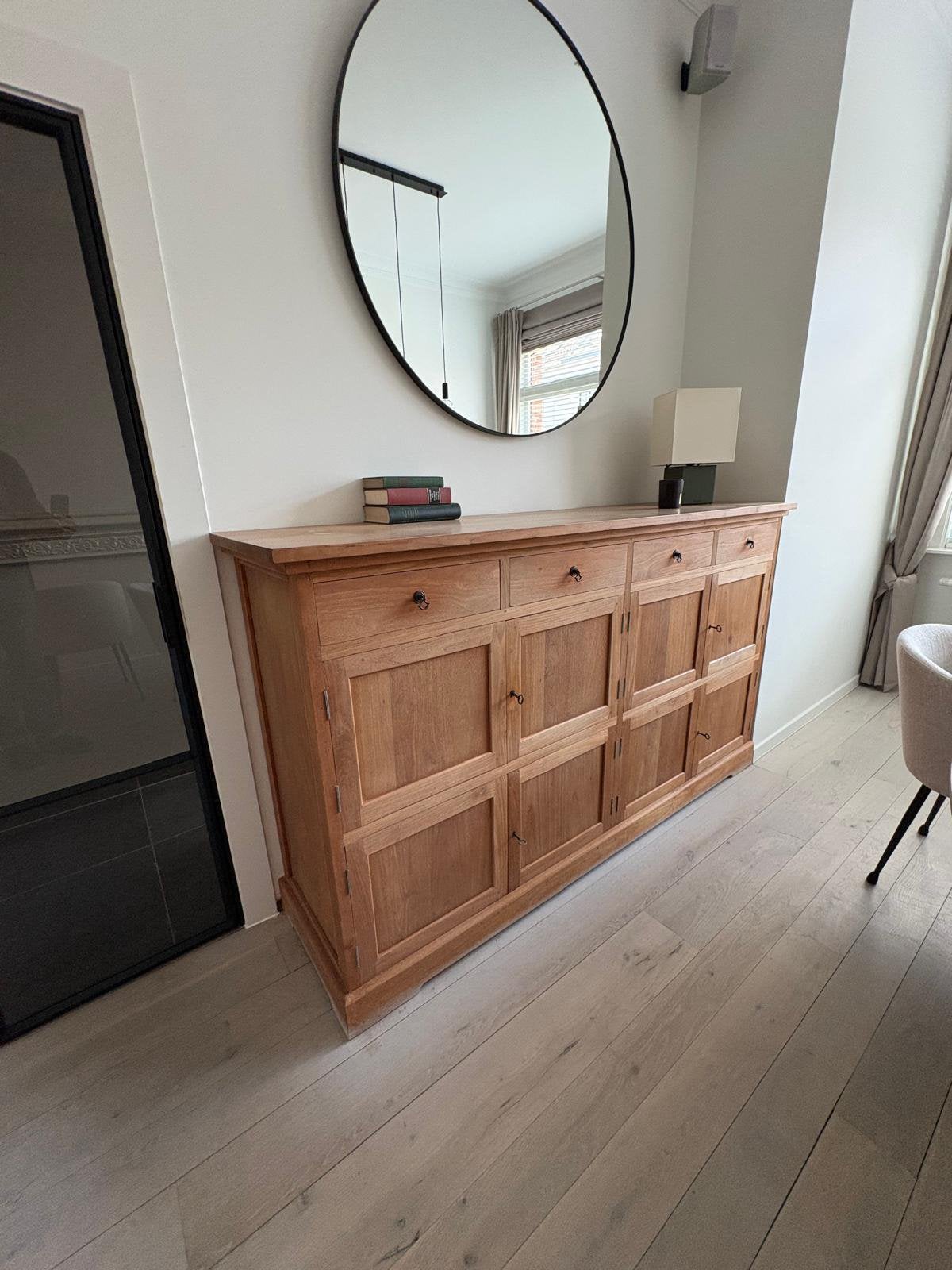 Armoir buffet / dressoir en teck, Maison & Meubles, Teck, Avec tiroir(s), 150 à 200 cm, Enlèvement