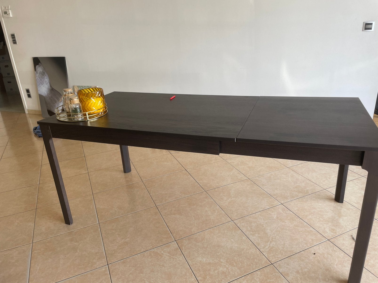 Uitschuifbare eettafel voor 4-6 personen, Huis en Inrichting, Ophalen, Zo goed als nieuw