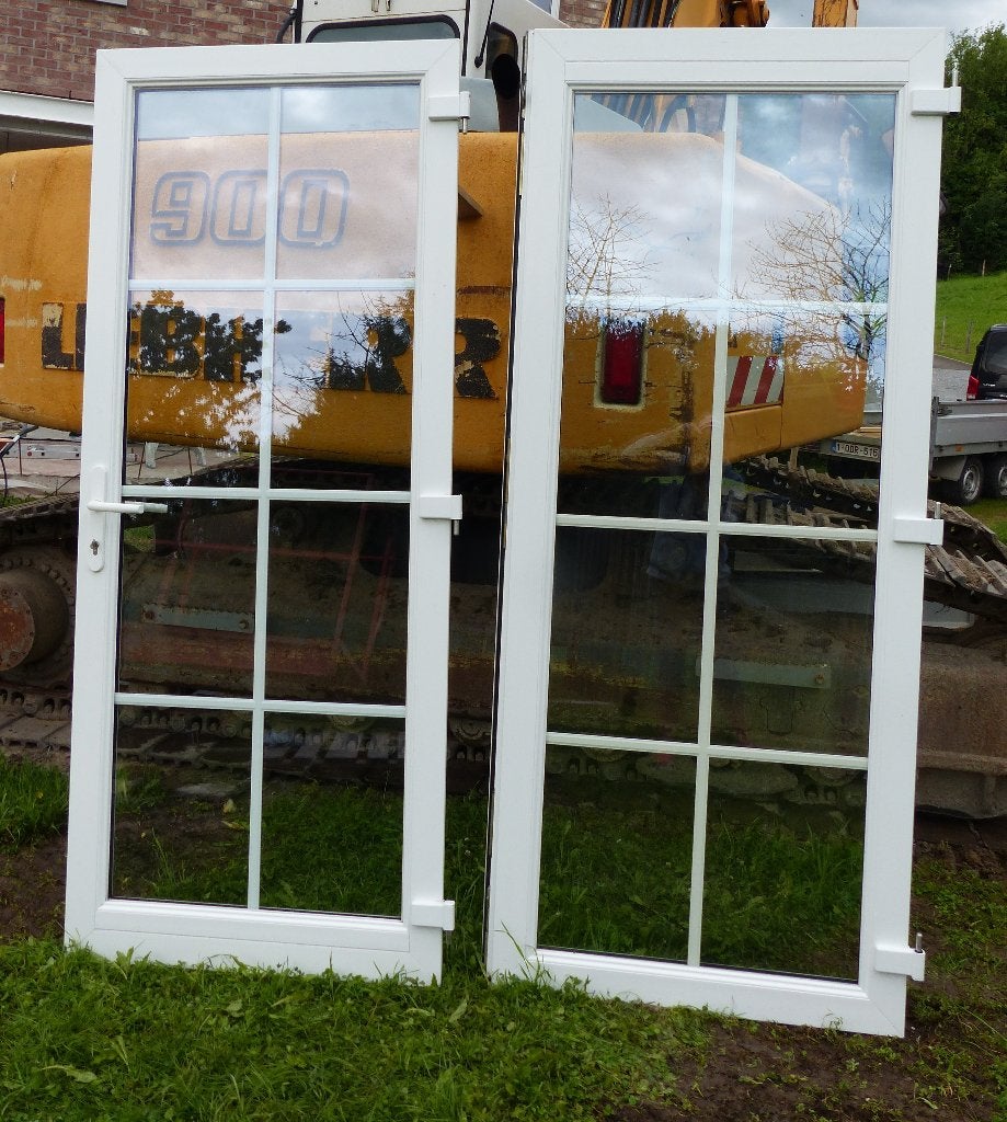 PORTE FENETRE PVC CROISILLONS, Double vitrage, 160 cm ou plus, 160 cm ou plus, Comme neuf