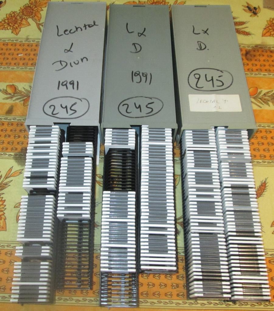 245 Dia's van Lechtal in 1991 en Dion in 1990, 1980 tot heden, Foto, Zo goed als nieuw, Buitenland