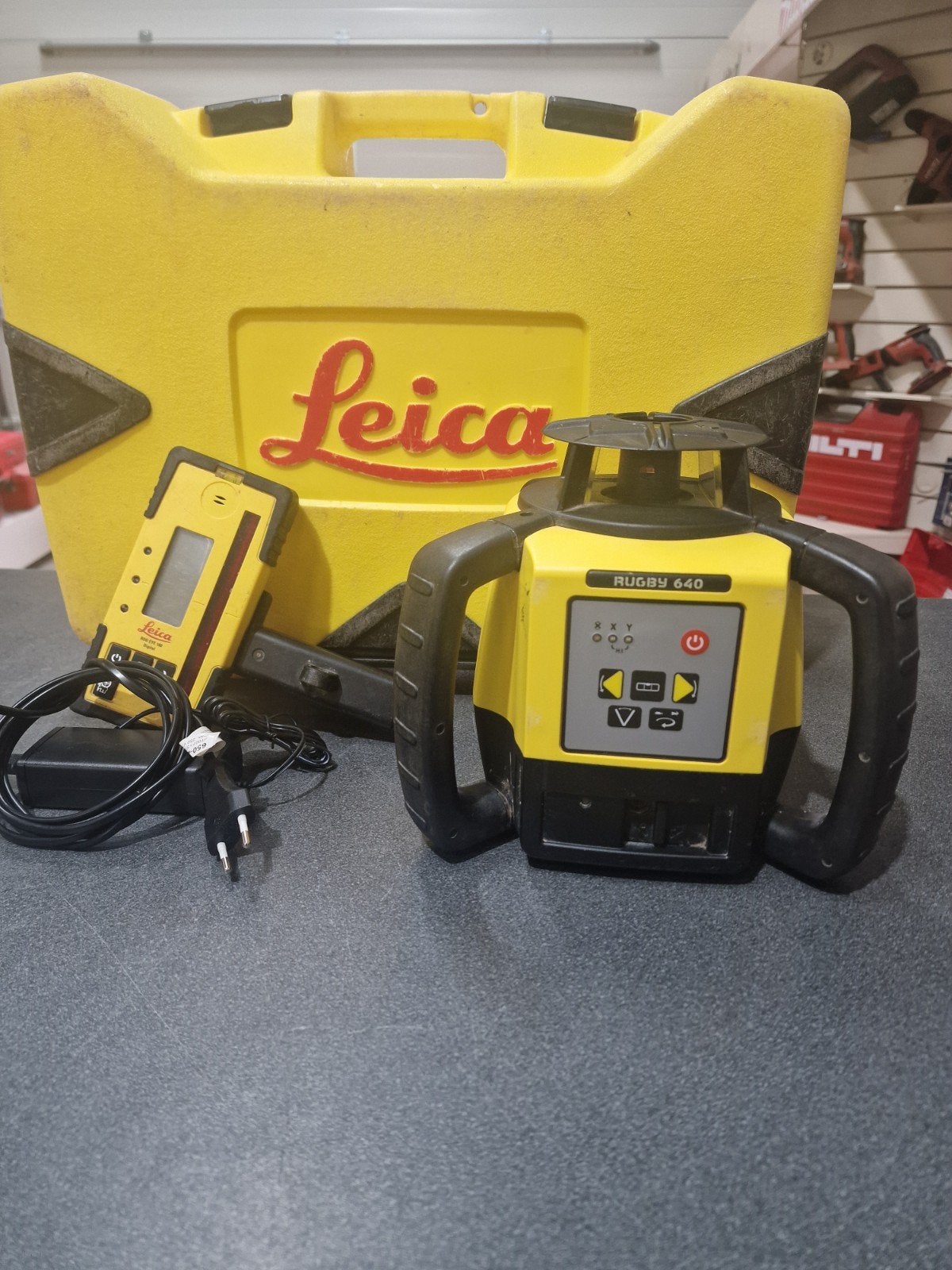 Leica Rugby 640 dubbel afschot laser, Bricolage & Construction, Envoi, Comme neuf, Distance