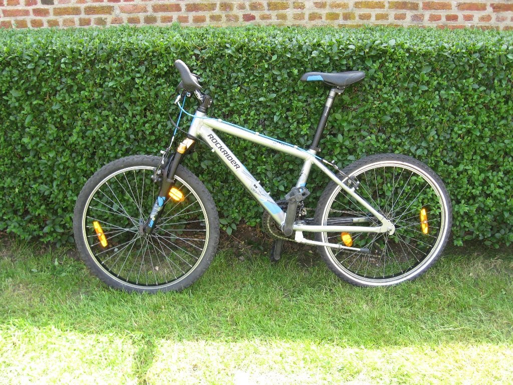 jongensfiets met 18 versnellingen, Vélos & Vélomoteurs, ROCKRIDER, Enlèvement, Frein sur jante, 24 pouces