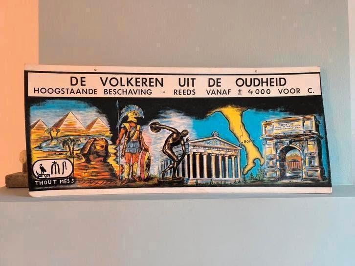 Oude schoolplaat, Antiek en Kunst, Antiek | Schoolplaten, Ophalen