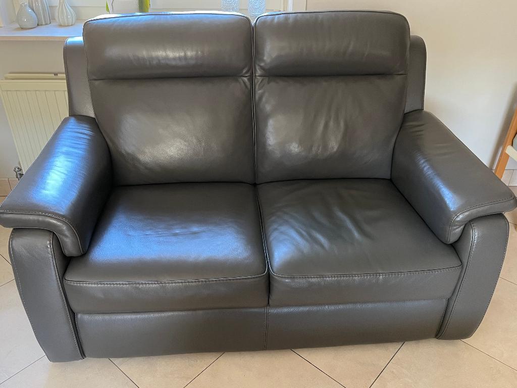 lederen salon met 2 electrische relaxen, Ophalen