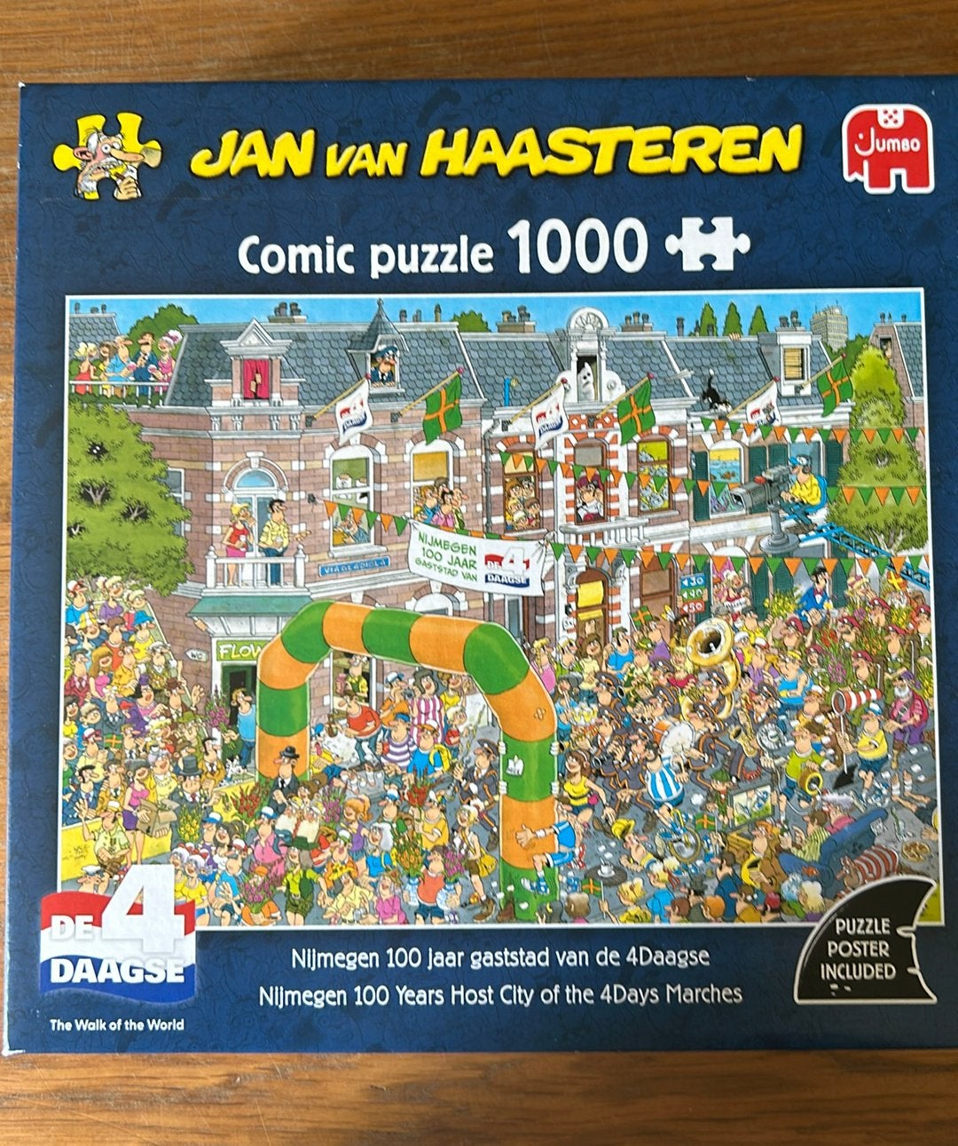 Puzzel Jan Van Haasteren Nijmegen, Enlèvement, 500 à 1500 pièces, Utilisé, Puzzle