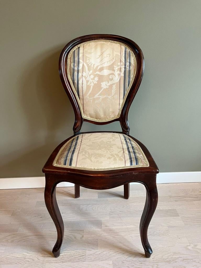 6 chaises antiques, Maison & Meubles, Chaises, Enlèvement, Utilisé, Bois, Cinq, Six Chaises ou plus
