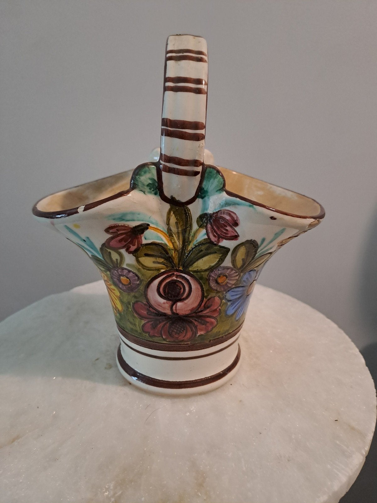 Panier en faïence de Castelli, Antiek en Kunst, Ophalen