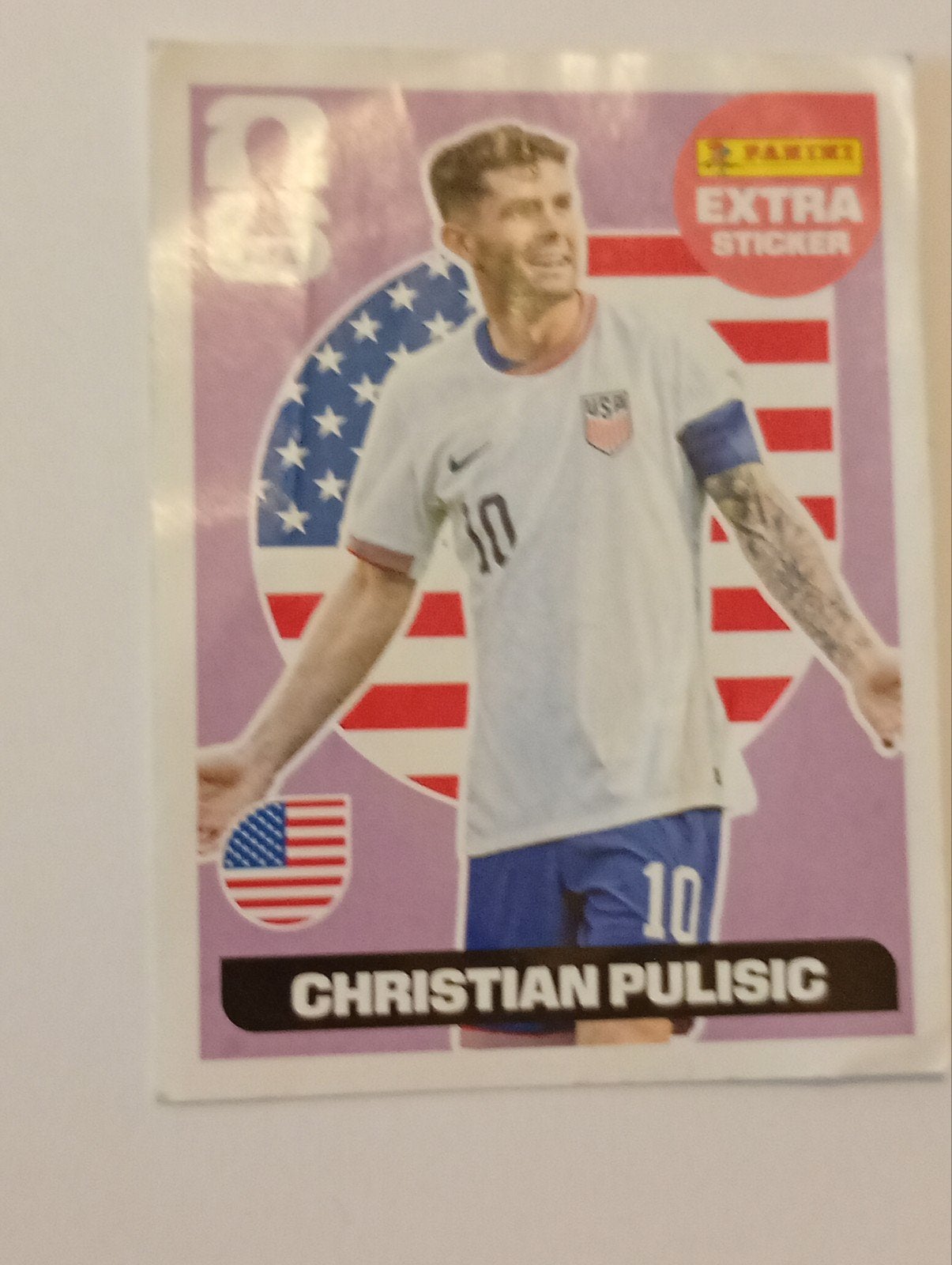 Extra Sticker - Christian Pulisic - purple, Ophalen of Verzenden, Sticker