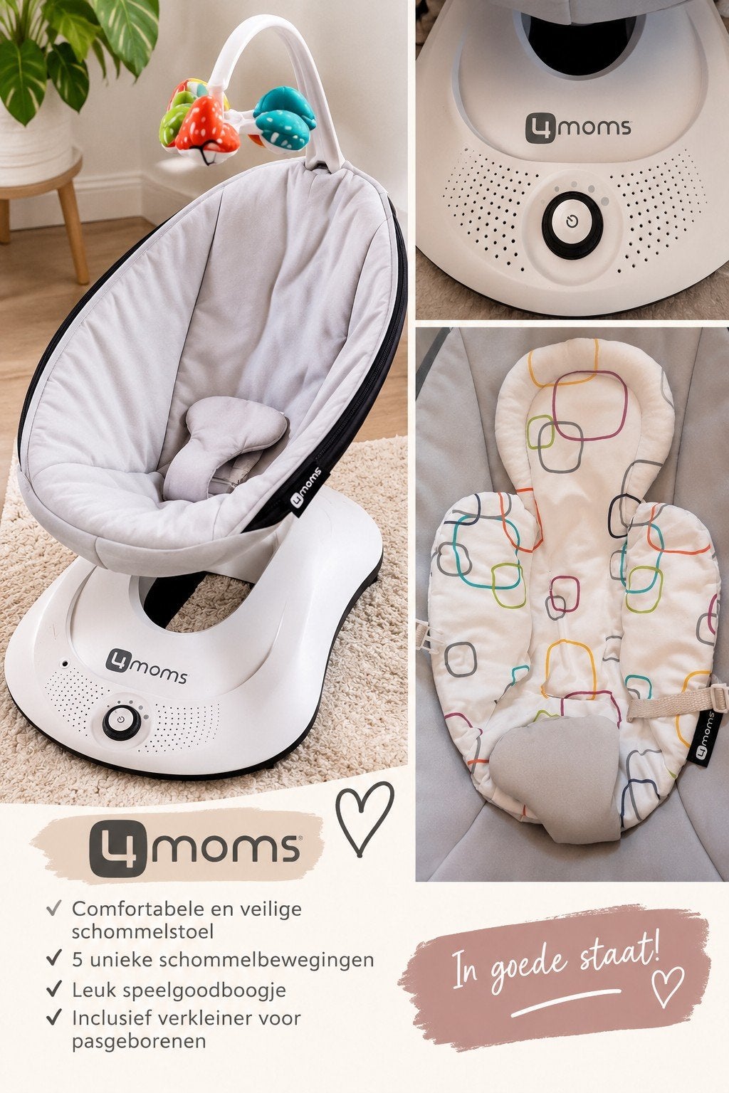 4moms mamaRoo 4.0, Kinderen en Baby's, Wipstoeltjes, Ophalen, Schommelstoel