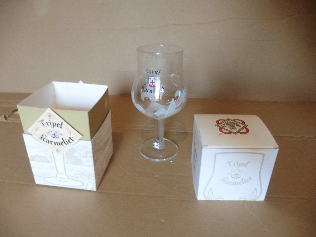 triple karmeliet glazen (NIEUW), Ophalen of Verzenden, Nieuw, Bierglas
