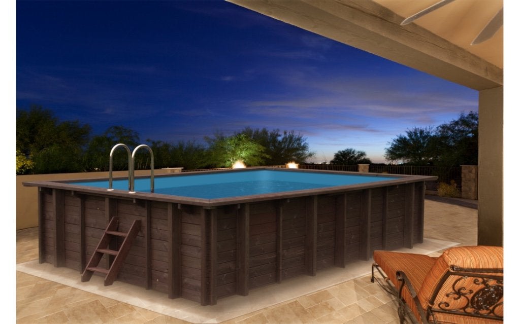 Piscine en bois pour installation ou installation, Neuf, 300 cm ou plus, Enlèvement, Rectangulaire