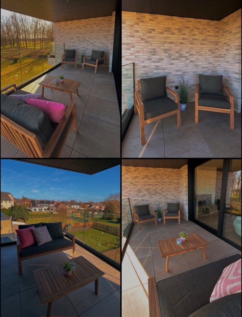 Loungeset in nieuwstaat te koop!, Ophalen, 4 zitplaatsen, Bank, Nieuw