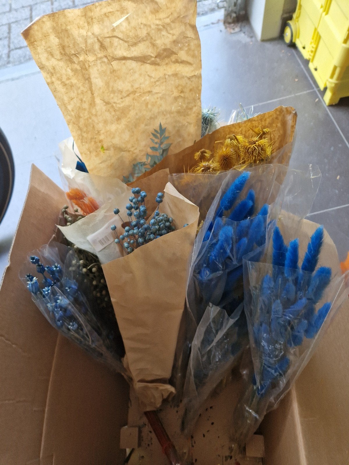 Droogbloemen verschillende soorten en kleuren, Huis en Inrichting, Ophalen, Zo goed als nieuw