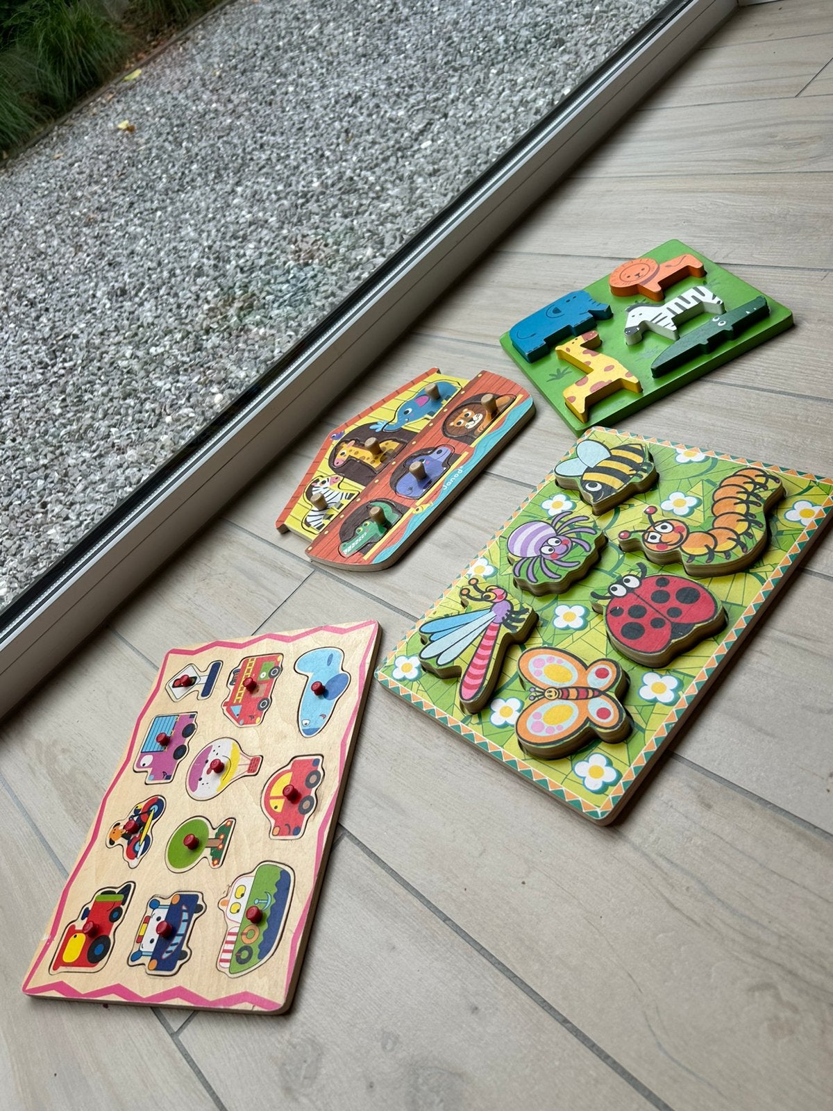 Inlegpuzzels, Ophalen, 2 tot 4 jaar, Gebruikt, Van hout
