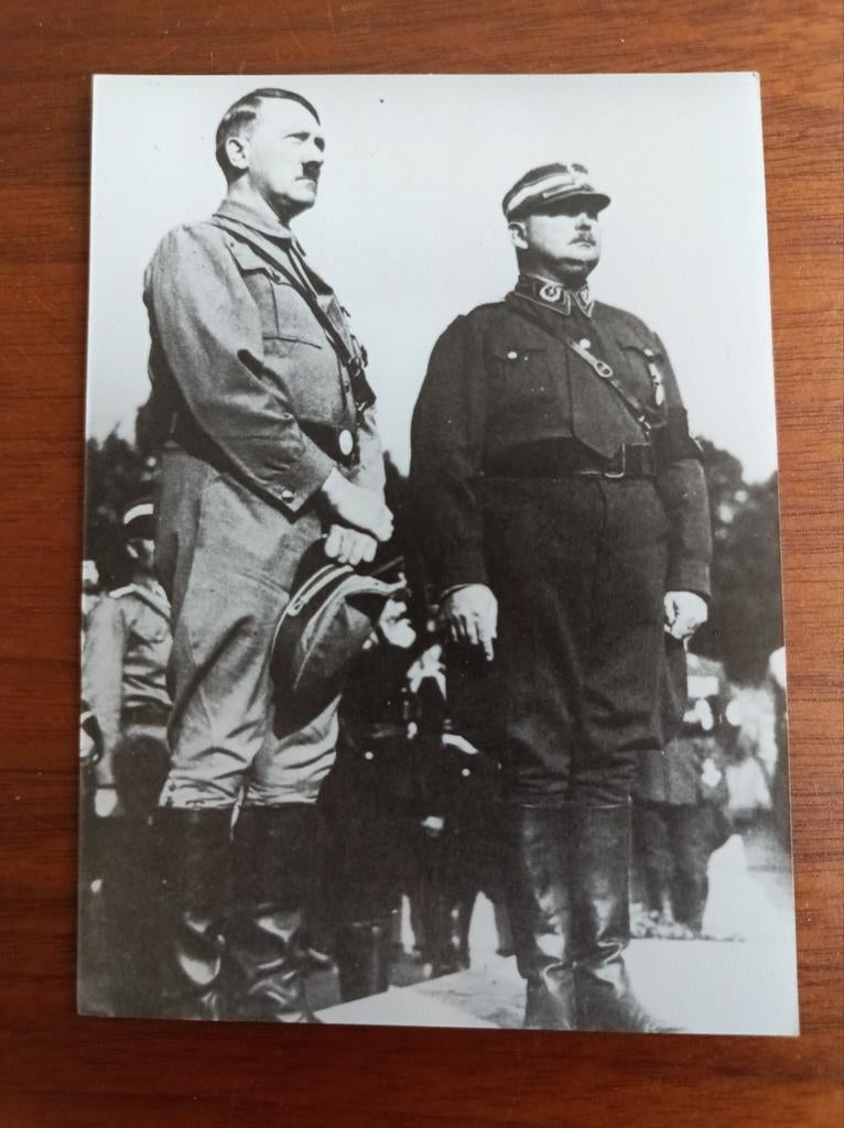 Foto Hitler en Ernst Röhm, Verzamelen, Ophalen of Verzenden