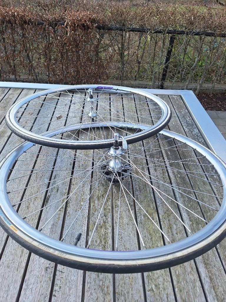 Set retro Campagnolo Lambda Strada + MAVIC 88 Service Course, Fietsen en Brommers, Fietsonderdelen, Gebruikt, Wiel, Ophalen