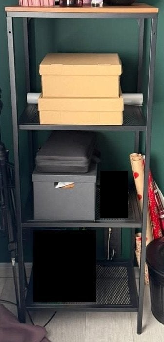 2 x metalen etagères IKEA FJÄLLBO, Ophalen, Zo goed als nieuw