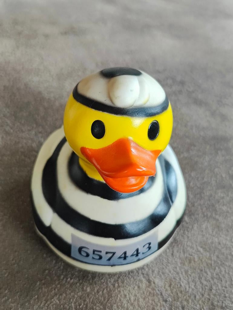 Vintage badeendje in gevangenisuniform, Verzamelen, Ophalen of Verzenden, Zo goed als nieuw