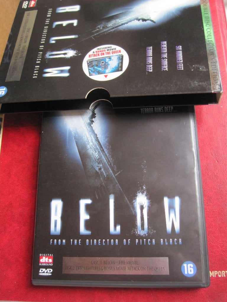 Below (2002) 2 disques, CD & DVD, DVD | Thrillers & Policiers, Comprend un boîtier, Enlèvement ou Envoi, Anglais, Thriller d'action