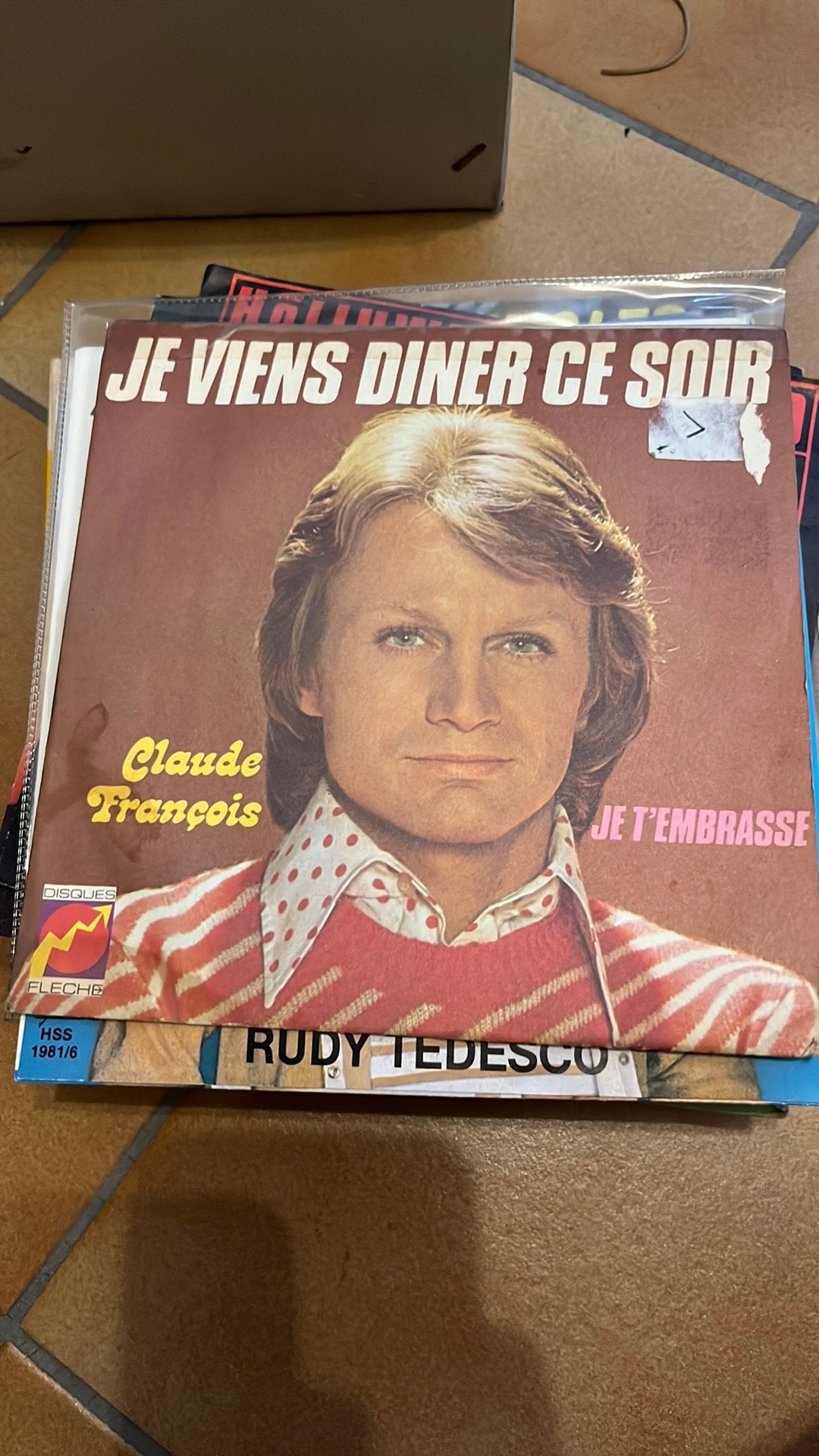 Vinyle 45 tours claude francois, CD & DVD, Enlèvement ou Envoi, Utilisé