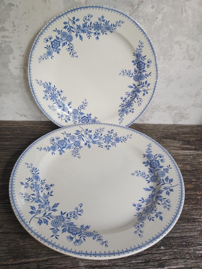 2 prachtige oude serveer schalen Soc. Ceram.Maestr. Bruges, Antiek en Kunst, Antiek | Servies los, Ophalen of Verzenden
